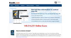 Desktop Screenshot of exedb.com